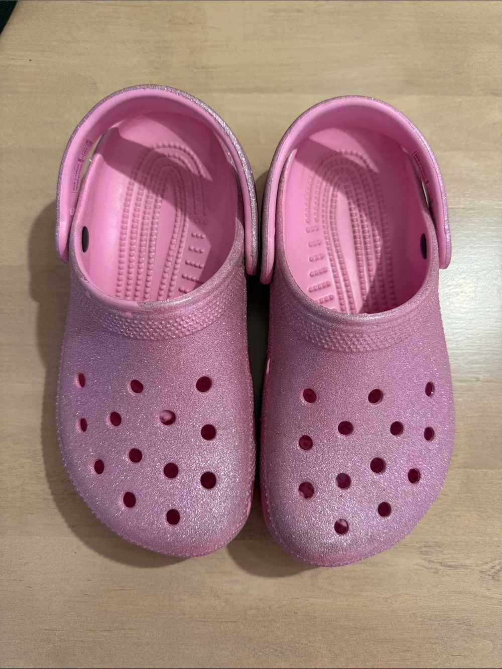 CROCS Kids Sparkle Pink Clogs